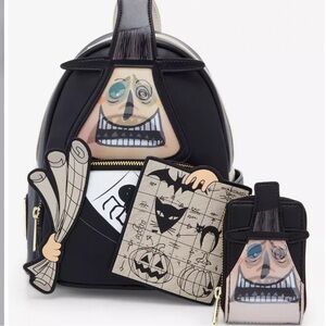 Loungefly - Backpack and wallet- The Nightmare Before Christmas Mayor Lenticular
